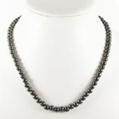 6mm Round Beads Hematite Stone Strands Necklace